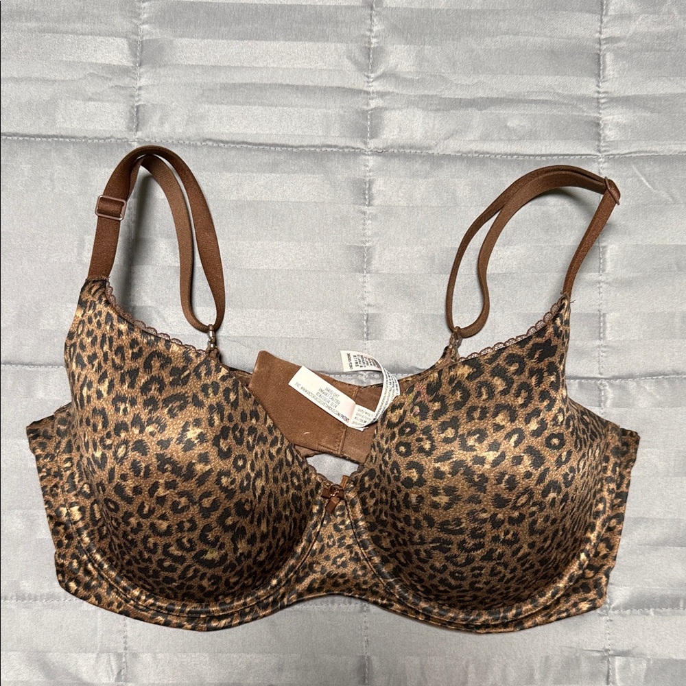 Victoria's Secret Leopard lined Demi body by Victoria Bra 36DD